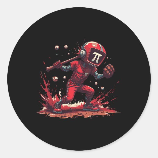 Funny Robotic Sell Player  Classic Round Sticker (Front)