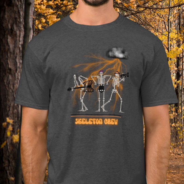 Funny Rock Band Skeleton Crew Halloween  T-Shirt (Creator Uploaded)