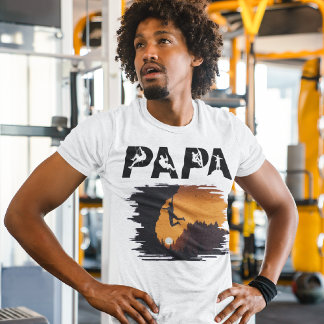 Funny Rock Climber | Bouldering - Papa Climber T-Shirt