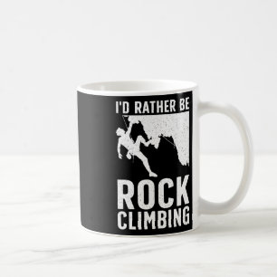 Funny Rock Climbing Art For Men Women Alpinism Roc Coffee Mug