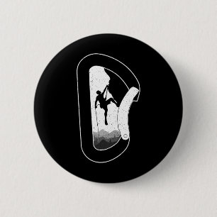 Funny Rock Climbing Art For Men Women Bouldering L 6 Cm Round Badge