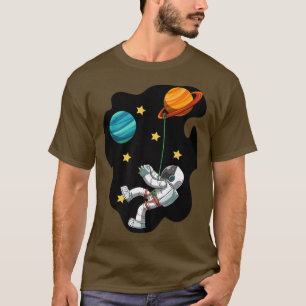 Funny Rock Climbing Astronaut Sky Is The Limit T-Shirt