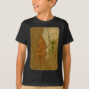 Funny Rock Climbing Boulder Climb Walls Meme T-Shirt