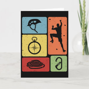 Funny Rock Climbing Bouldering Enthusiasts Men Wom Card