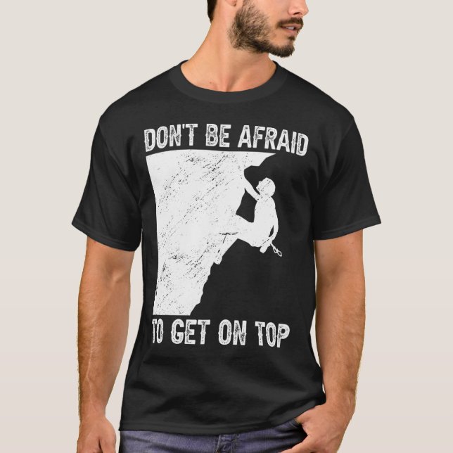 Funny Rock Climbing Bouldering  T-Shirt (Front)