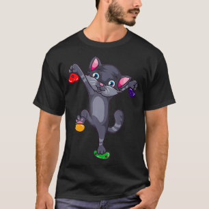 Funny Rock Climbing Cat Climber Bouldering Cute Ki T-Shirt
