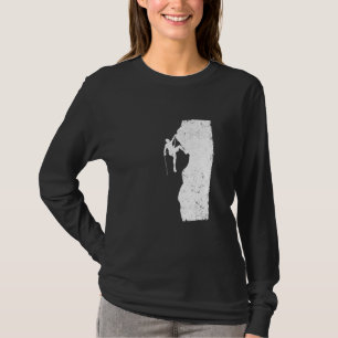Funny Rock Climbing Mountain Climber Bouldering Mo T-Shirt