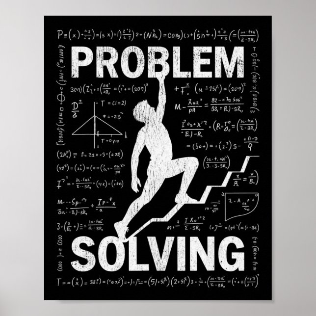 Funny Rock Climbing Problem Solving  Poster (Front)