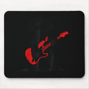 Funny Rock Maltipoo Dog Playing Guitar Music Lover Mouse Pad