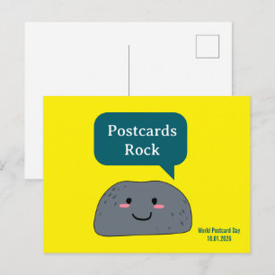 Funny Rock Pun World Postcard Day 2026