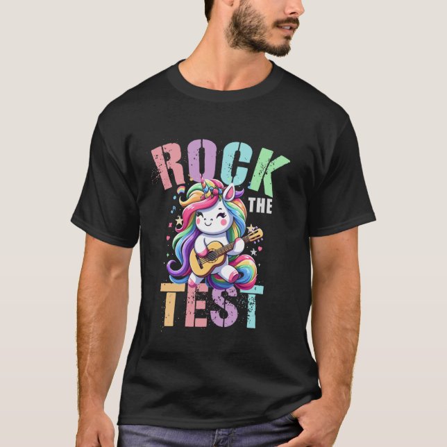 Funny ROCK THE TEST Mode On Testing Teacher Histor T-Shirt (Front)