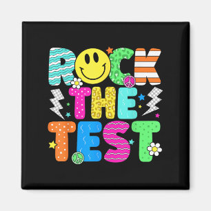 Funny Rock The Test Testing Day Teacher Student Mo Magnet