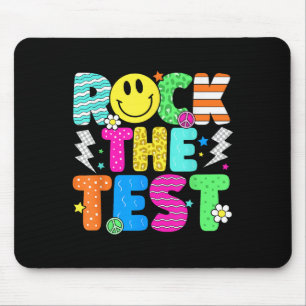 Funny Rock The Test Testing Day Teacher Student Mo Mouse Pad