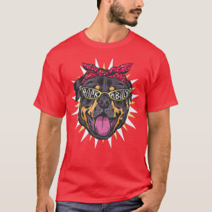 Funny Rockabilly Rottweiler Rock N Roll Dog Lover T-Shirt