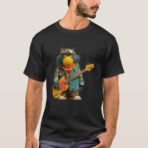 Funny Rocker Cat T-Shirt