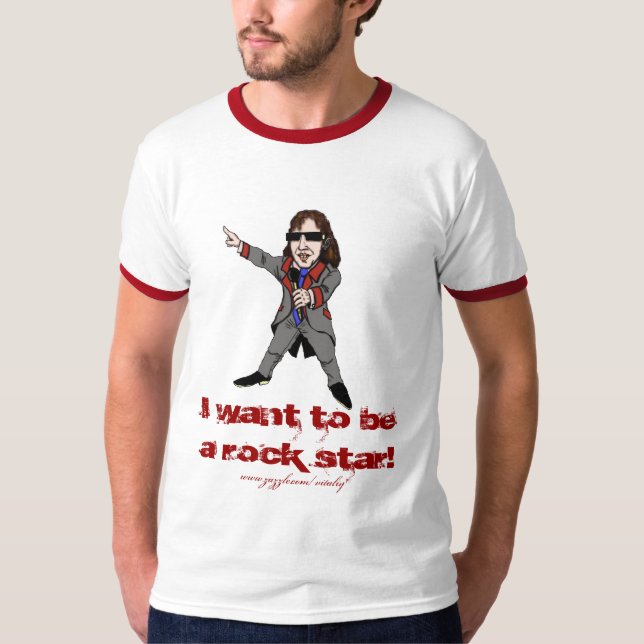 Funny rocker t-shirt design (Front)