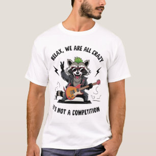 Funny Rocking Racoon T-Shirt