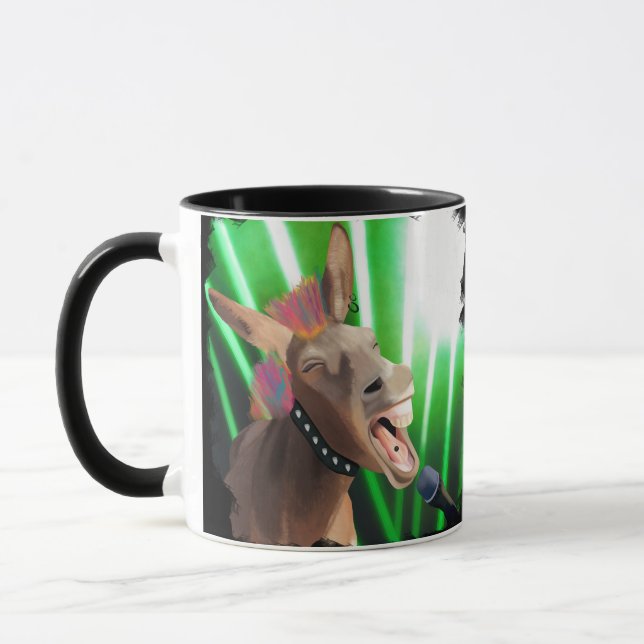 Funny Rockstar Donkey Mug (Left)