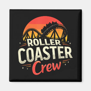 Funny Roller Coaster Crew Amusement Park Rollercoa Magnet