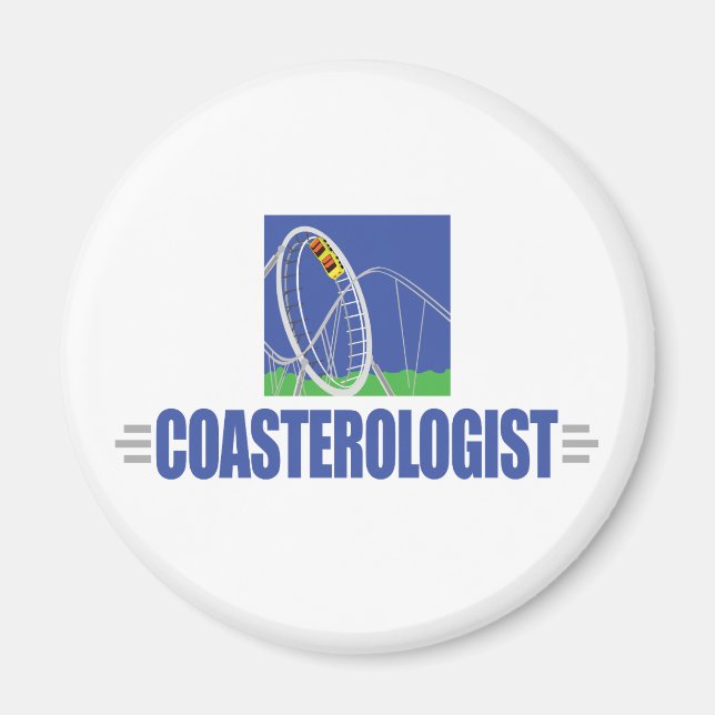 Funny Roller Coaster Magnet (Front)