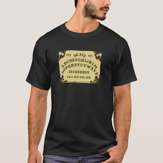 Funny Roller Derby Halloween Talking Board T-Shirt (Front)