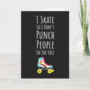 Funny Roller Skater Cards Rollerderby Skating