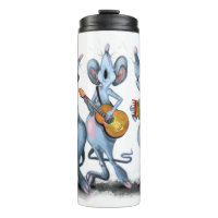 Funny Romantic Mouse Band - Cartoon Animal Drawing
