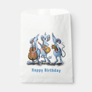 Funny Romantic Mouse Band - Happy Birthday Favour Bags