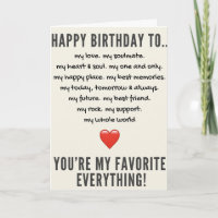 Funny Romantic Raunchy Sweetheart Birthday