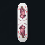 Funny Romantic Sloth Smile Cartoon - Customisable Skateboard<br><div class="desc">Funny Romantic Sloth Smile Cartoon Animal Drawing Playful Love Hearts - Choose / Add Your Unique Text / Font / Colour - Make Your Special Gift - Resize and move or remove and add elements / image with customisation tool ! - Drawing and Design by MIGNED. You can also transfer...</div>