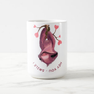 Funny Romantic Sloth Smile Cartoon Drawing Coffee Mug
