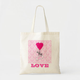 Funny romantic valentines love tote bag
