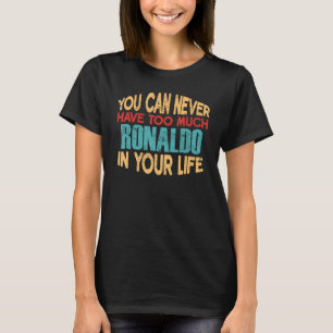 Funny Ronaldo Personalised Tshirt First Name Joke 
