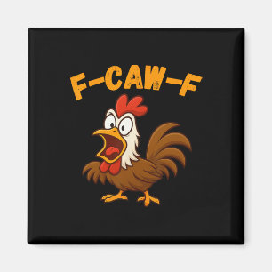 Funny Rooster Chicken Shirt Cartoon Farm Humour _1 Magnet
