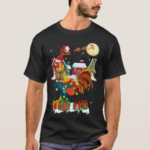 Funny Rooster Christmas Ugly Sweater Rooster Xmas