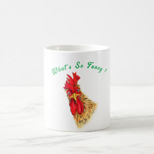Funny Rooster Coffee Mug - Playful Gift
