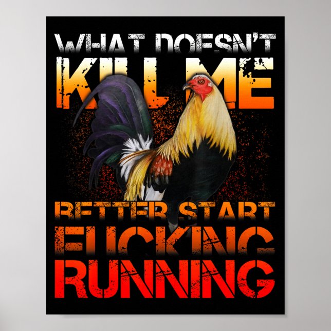 Funny Rooster Fight  Poster (Front)