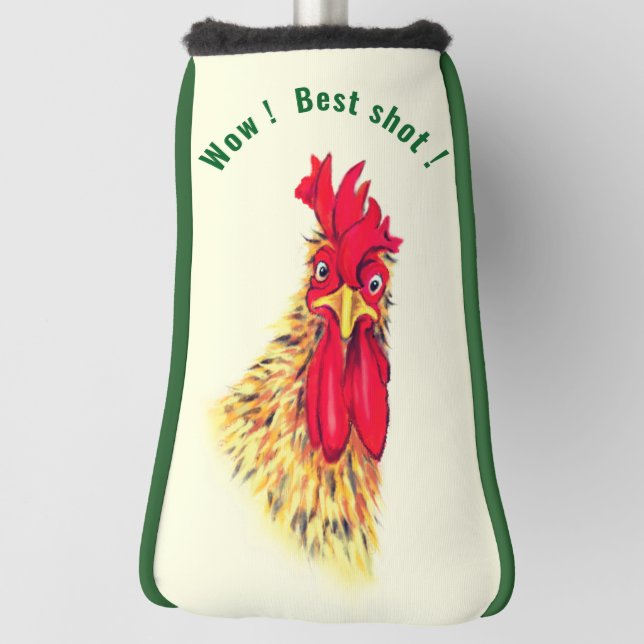 Funny Rooster Golf Head Cover - Customisable (Rotate 90)