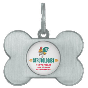 Funny Rooster Pet Tag