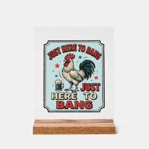 Funny Rooster Vintage Engraving Shirt Design (2)_1 Acrylic Sign