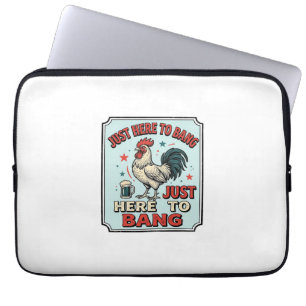 Funny Rooster Vintage Engraving Shirt Design (2)_1 Laptop Sleeve