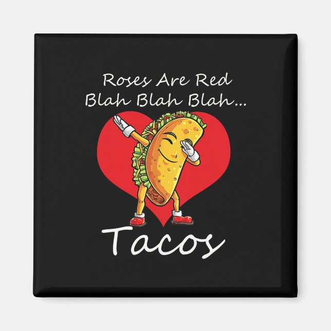 Funny Roses Are Red Blah  Magnet (Front)