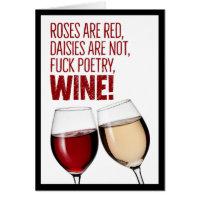 Funny “Roses Are Red” Poetry Birthday Card
