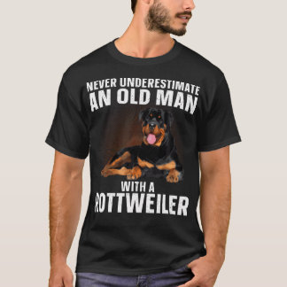 Funny Rottweiler Art For Men Grandpa Rottie Rottwe T-Shirt