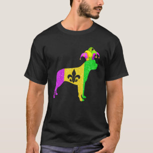Funny Rottweiler Dog Lover Mardi Gras Carnival Par T-Shirt