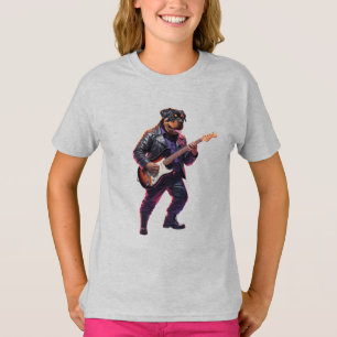 Funny Rottweiler Rock Star T-Shirt