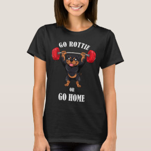 Funny Rottweiler Workout Shirt Rottie Fitness Gym 
