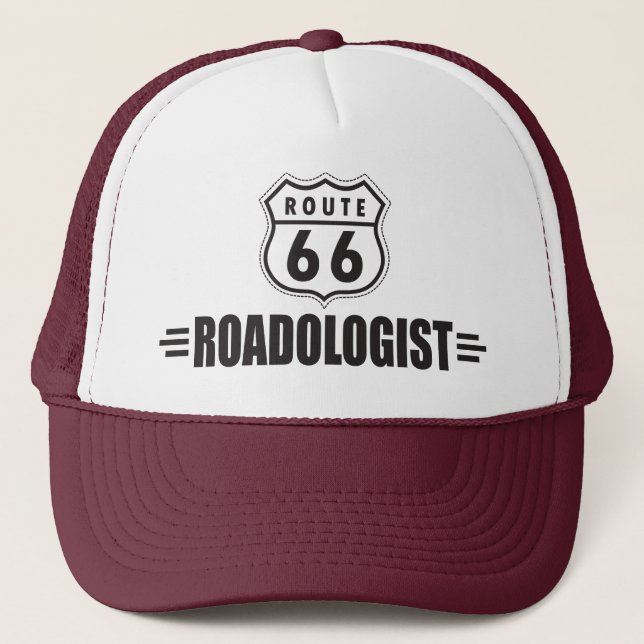 Funny Route 66 Trucker Hat (Front)