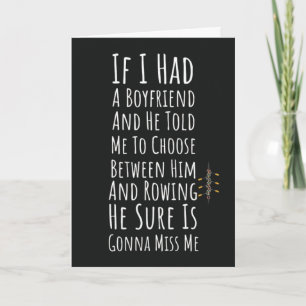 Funny Rowing Cards Boat Ladies Rowboat Racing Oars