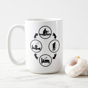 Funny rowing gift, The rowing cycle Coffee Mug